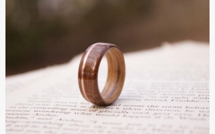 Teak deals wood ring