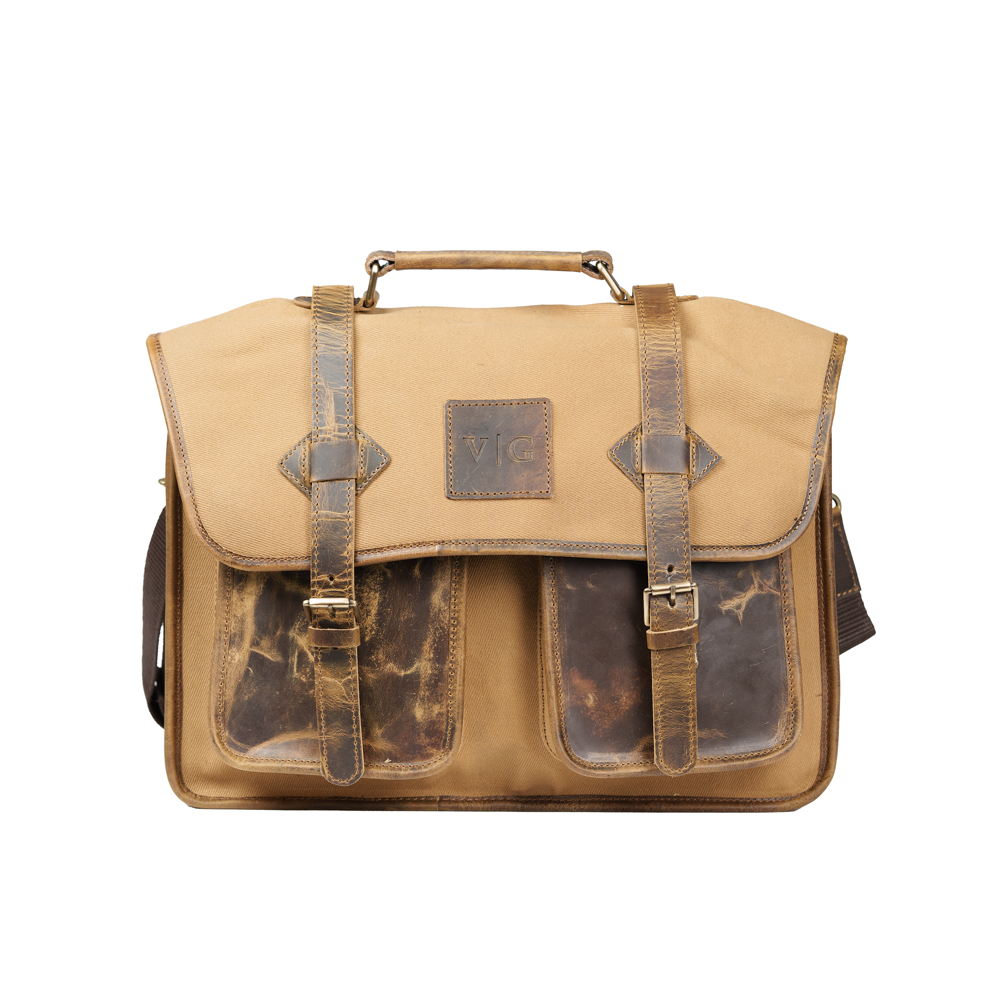 Canvas and leather bag