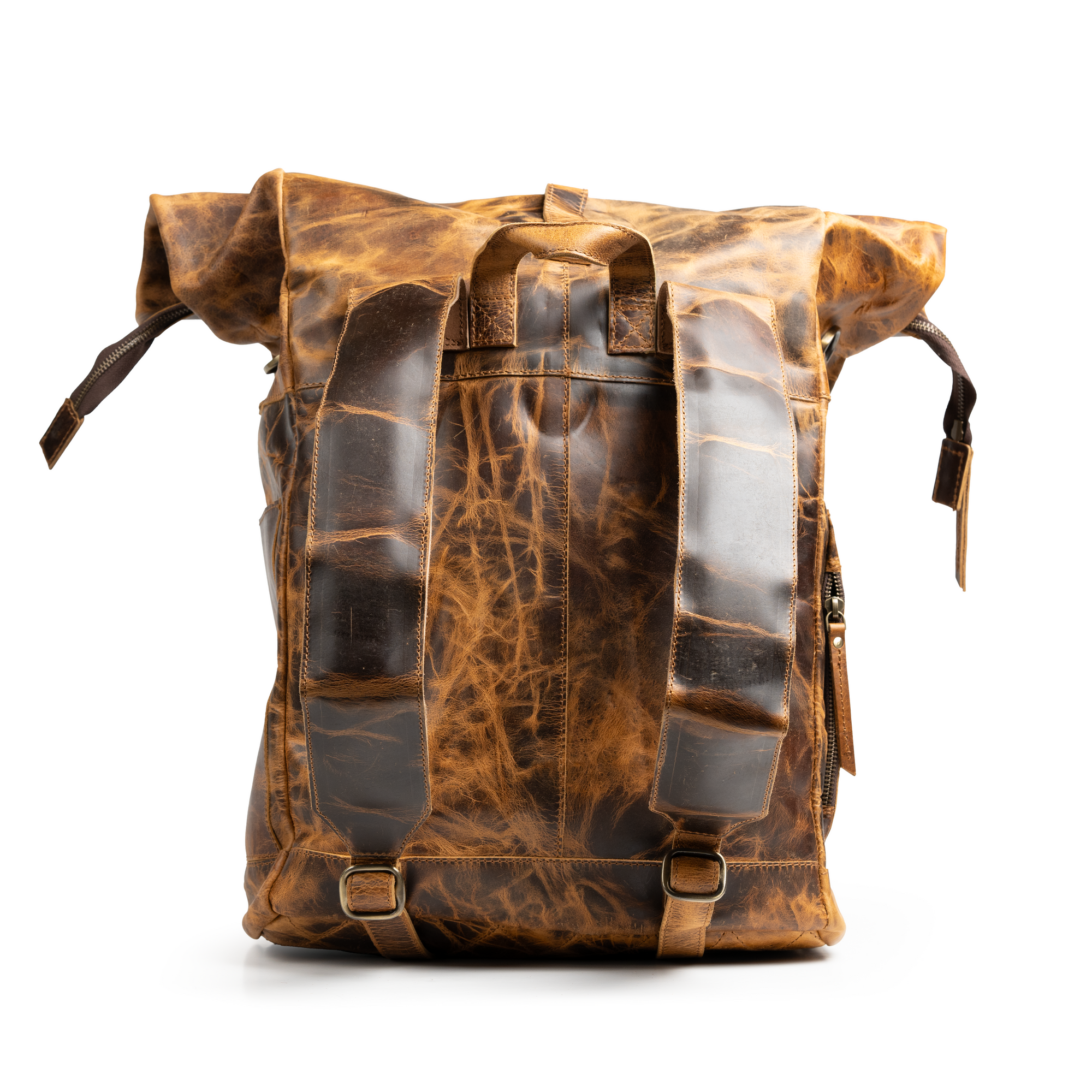 Buffalo Leather Backpack for Men & Women | Vintage Genuine Leather Laptop  Backpack | Full Grain Brown Leather Backpacks Rucksack Knapsack with Padded