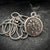 Men's necklace with a wax seal charm, stamped from original antique seal , 20 or 24 inch necklace ST-008