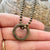 Men's Necklace, Heavy Brass Ring Washer, Circle Eternity Link, 20 Inch Chain, Unisex, Men's Fashion