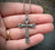 Ancient Cross, Sterling Silver Men's Unisex Necklace, Antiqued Medieval Cross Cast from Original, Men's Fashion,