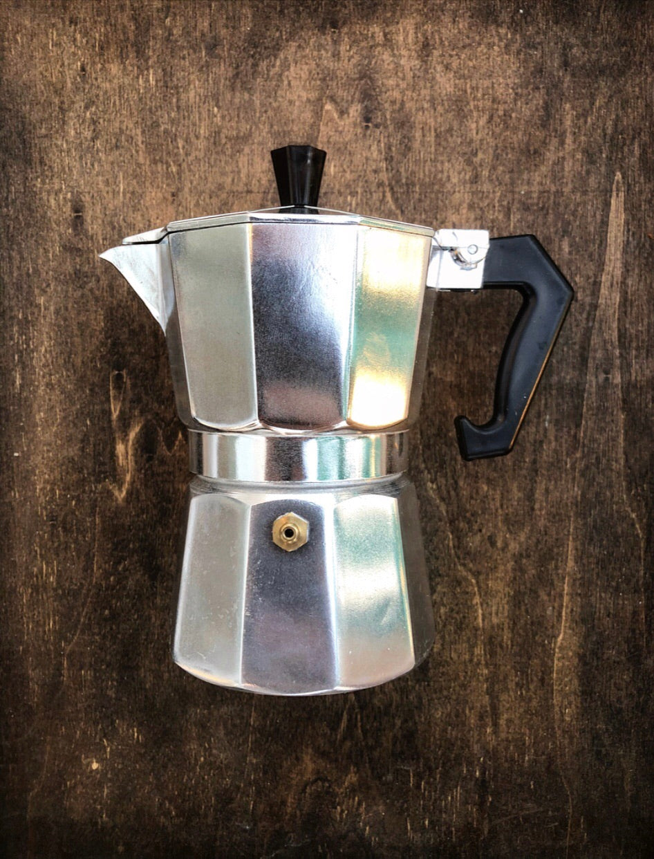 Stainless Steel Stovetop Moka Espresso Coffee Maker - Single