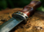 Damascus Steel And Rosewood Hunting Knife -VG 60