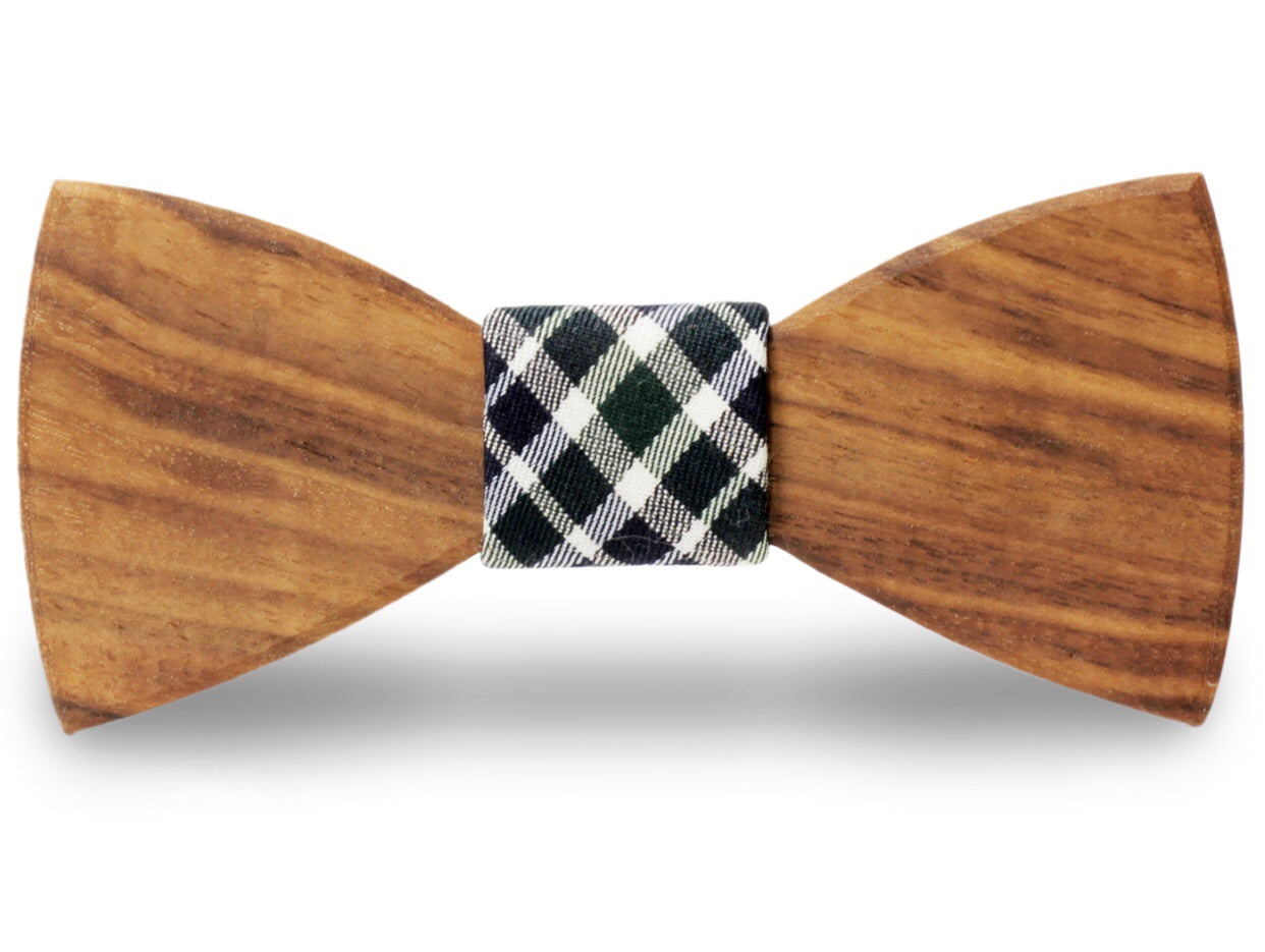 wooden bow tie
