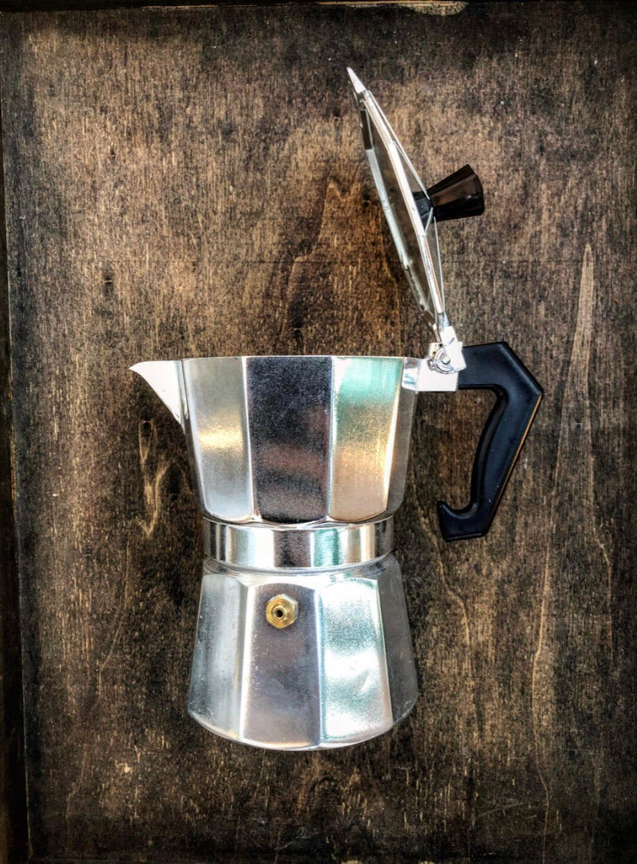 Stainless Steel Stovetop Moka Espresso Coffee Maker - Single