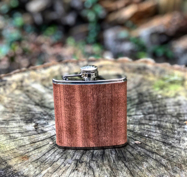 6oz. Wooden Flask