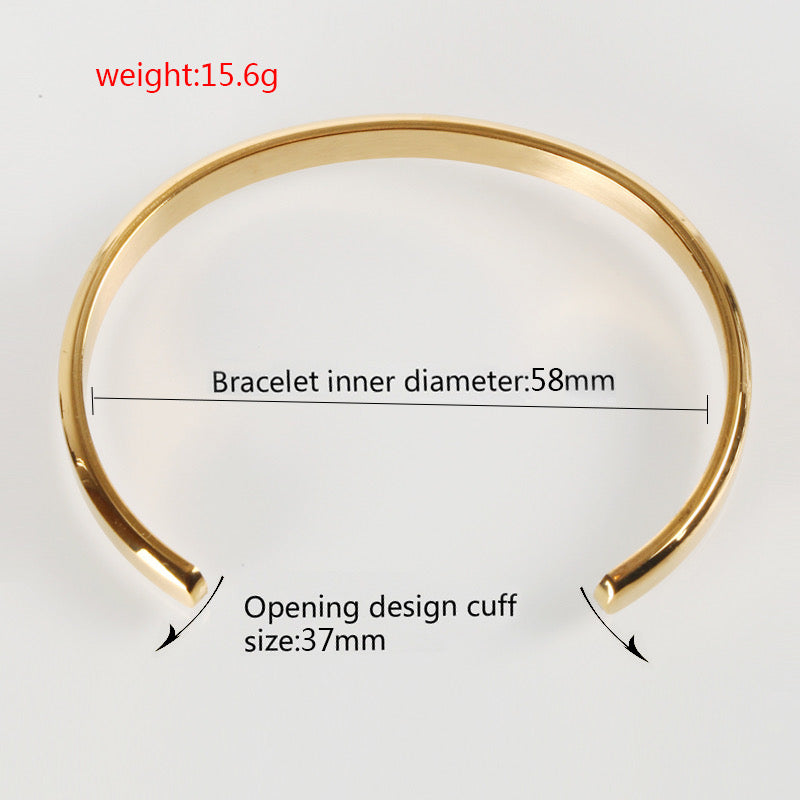 Silhouette Cuff Bracelet in 14K Yellow Gold Vermeil