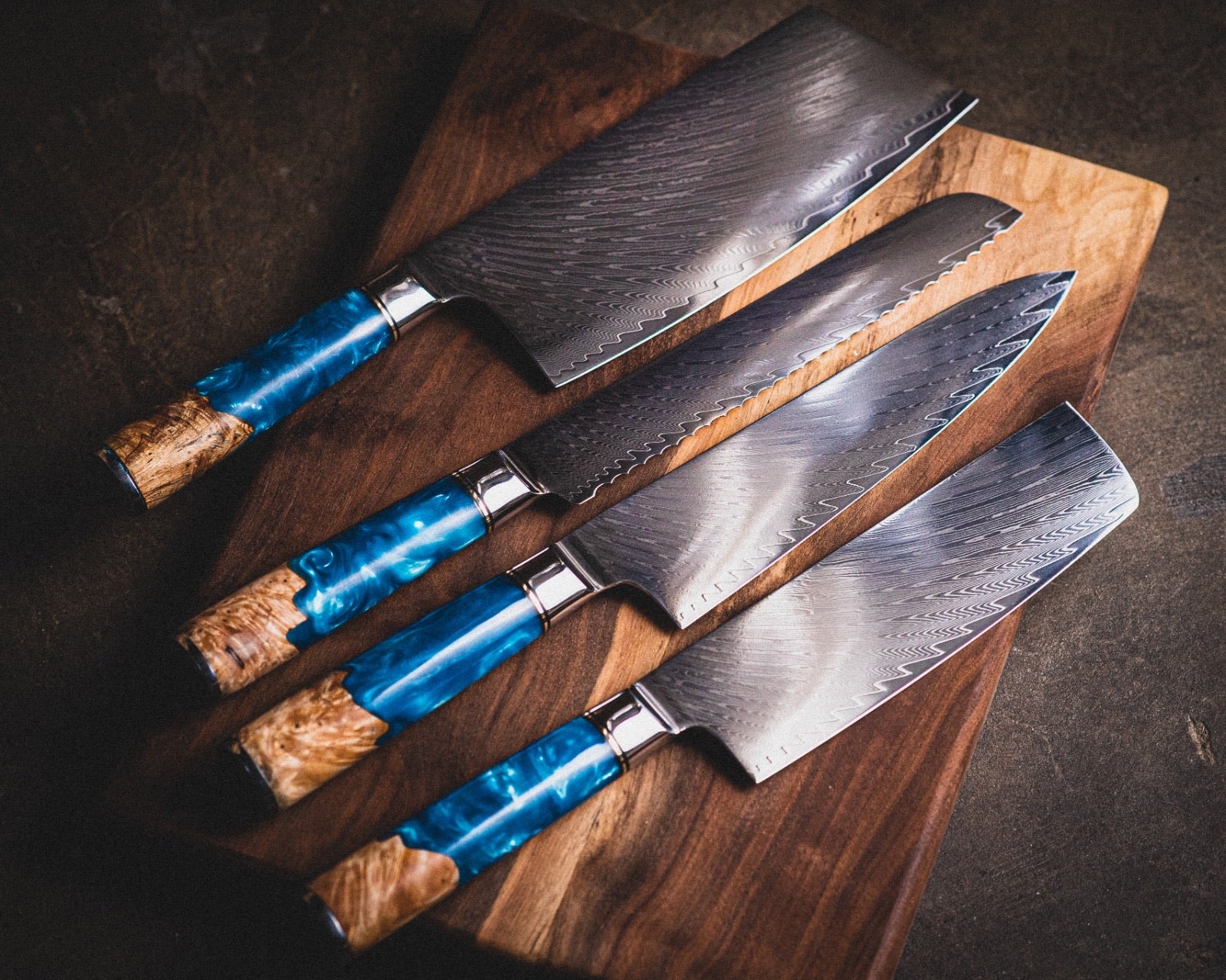 Build Your Own Knife Set, Japanese Damascus Steel VG10, 67 Layers